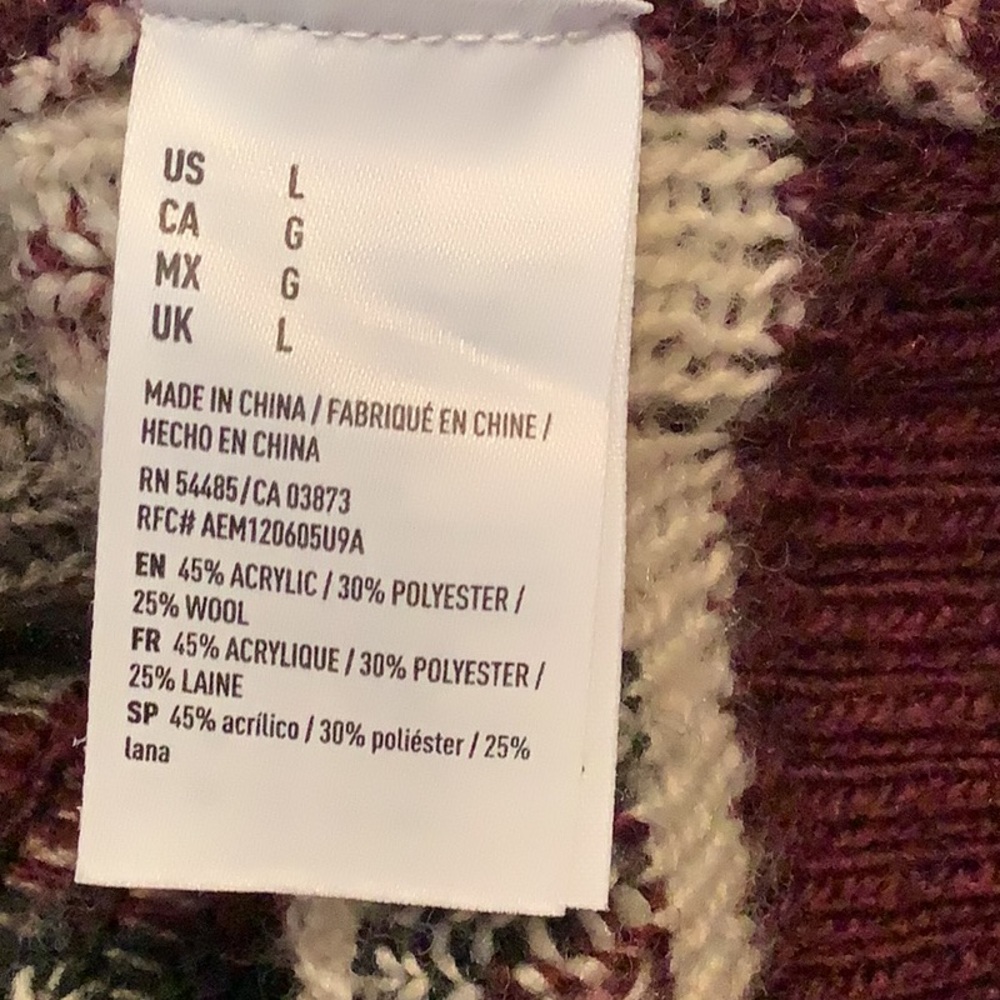 Geometric Pattern Sweater By American Eagle Outfi… - image 7